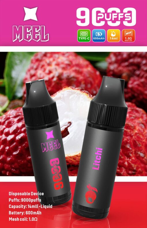 Meel 9000 Puffs 拋棄式電子煙 可充電一次性煙桿 台灣現貨 蒸汽天堂 711到付：圖片 5