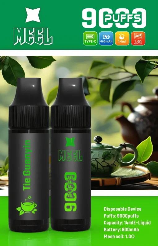 Meel 9000 Puffs 拋棄式電子煙 可充電一次性煙桿 台灣現貨 蒸汽天堂 711到付：圖片 2